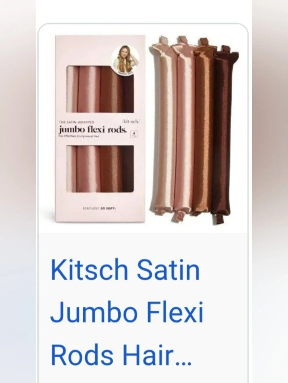 Kitsch Satin Jumbo Flexi Rods - Rose, Bronze, Copper